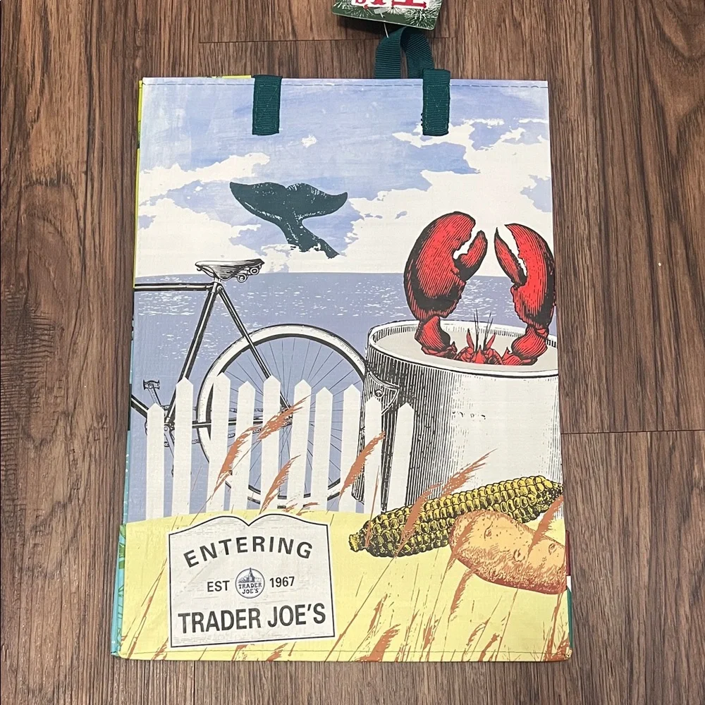 Trader Joe's BOSTON Mystery Bag Reusable Tote Bag